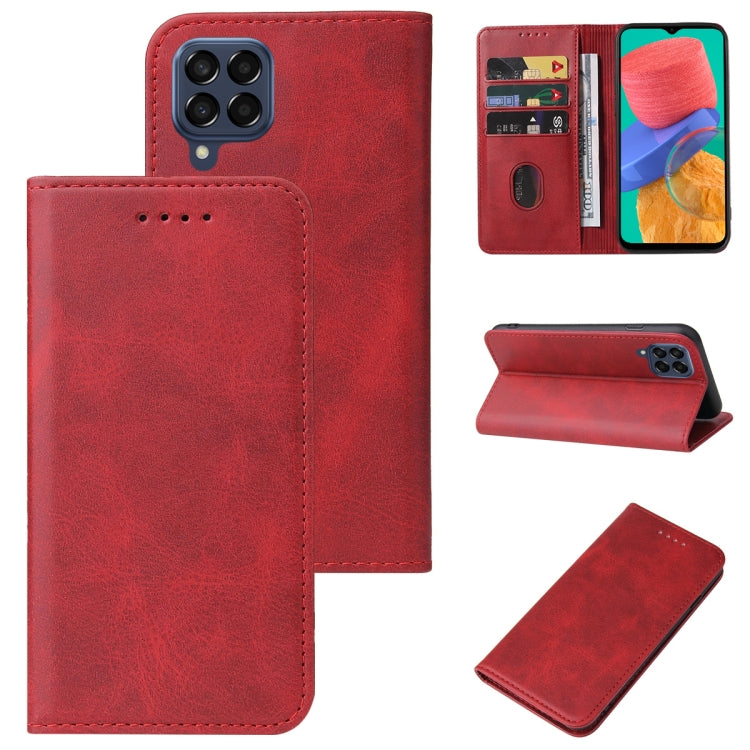 For Samsung Galaxy M33 5G Magnetic Closure Leather Phone Case