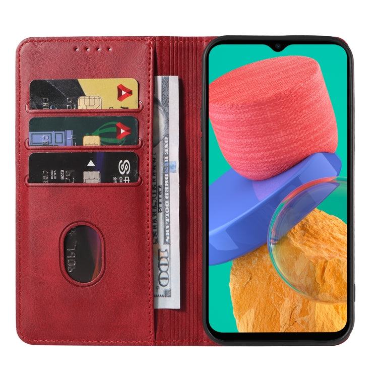 For Samsung Galaxy M33 5G Magnetic Closure Leather Phone Case