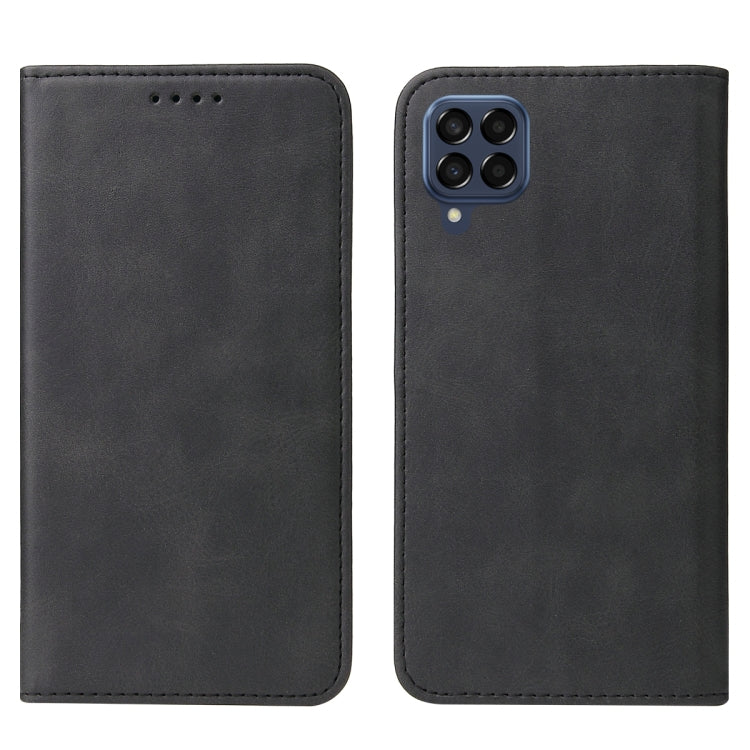 For Samsung Galaxy M33 India Magnetic Closure Leather Phone Case