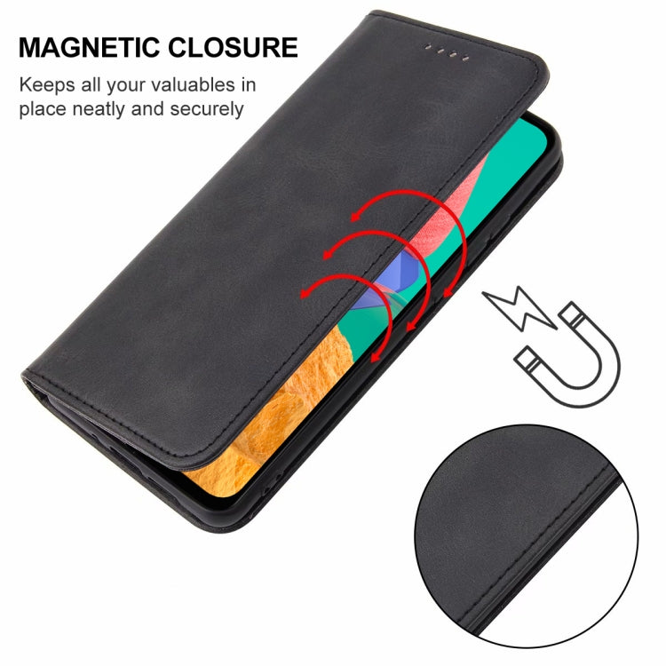 For Samsung Galaxy M33 India Magnetic Closure Leather Phone Case