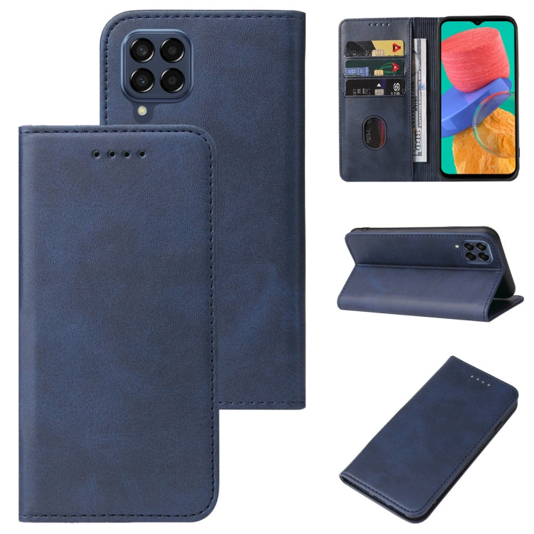 For Samsung Galaxy M33 India Magnetic Closure Leather Phone Case