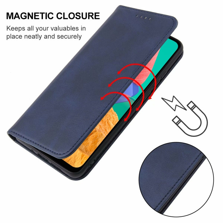 For Samsung Galaxy M33 India Magnetic Closure Leather Phone Case