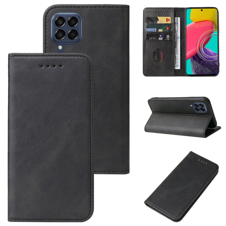 For Samsung Galaxy M53 5G Magnetic Closure Leather Phone Case