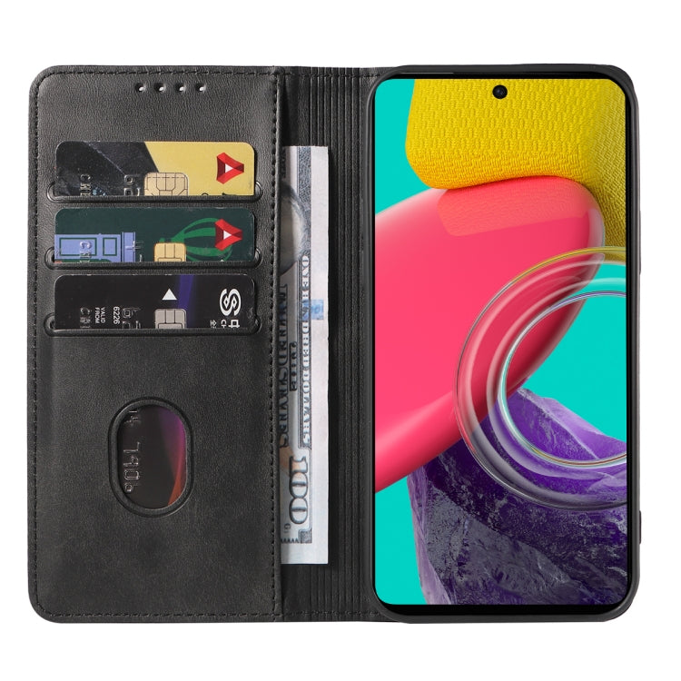 For Samsung Galaxy M53 5G Magnetic Closure Leather Phone Case
