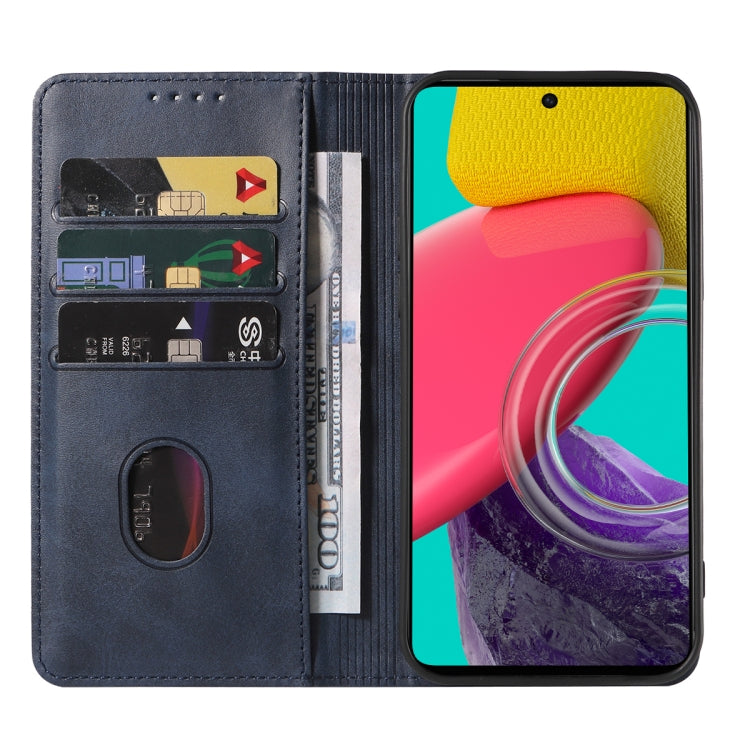 For Samsung Galaxy M53 5G Magnetic Closure Leather Phone Case
