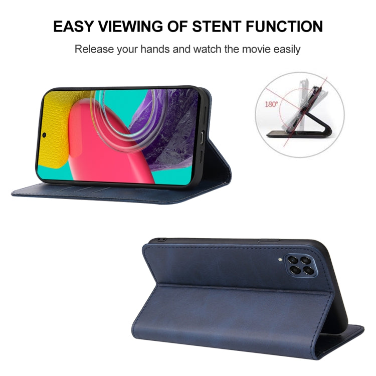 For Samsung Galaxy M53 5G Magnetic Closure Leather Phone Case