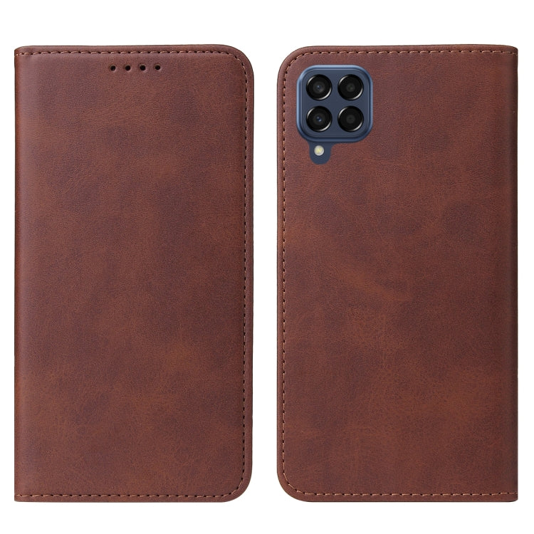 For Samsung Galaxy M53 5G Magnetic Closure Leather Phone Case