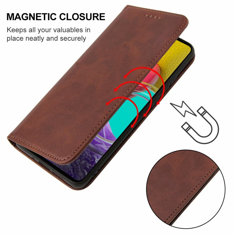 For Samsung Galaxy M53 5G Magnetic Closure Leather Phone Case
