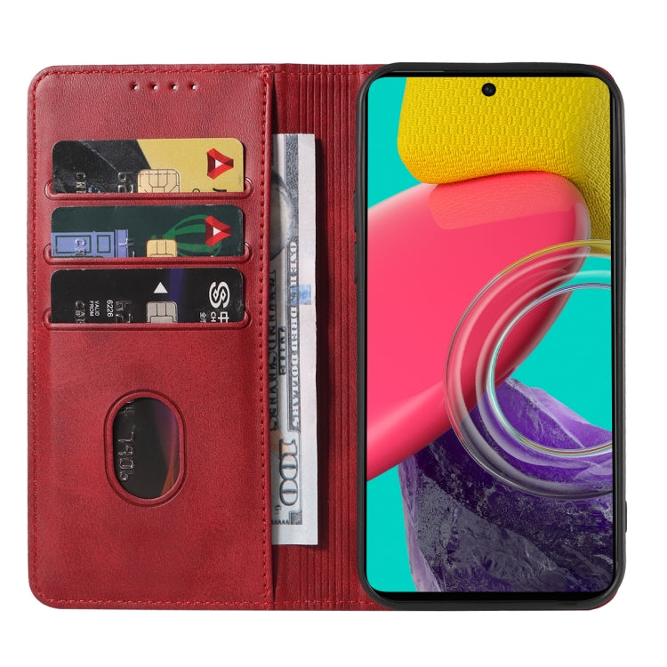 For Samsung Galaxy M53 5G Magnetic Closure Leather Phone Case
