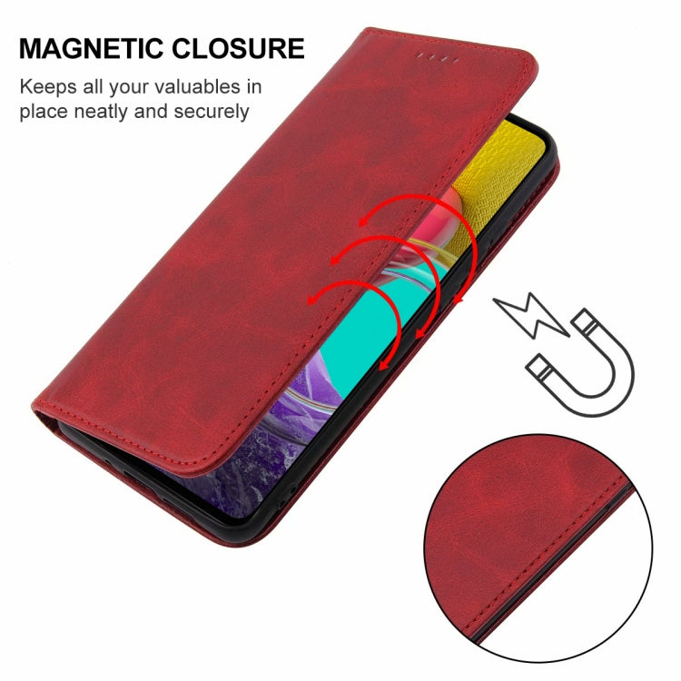 For Samsung Galaxy M53 5G Magnetic Closure Leather Phone Case