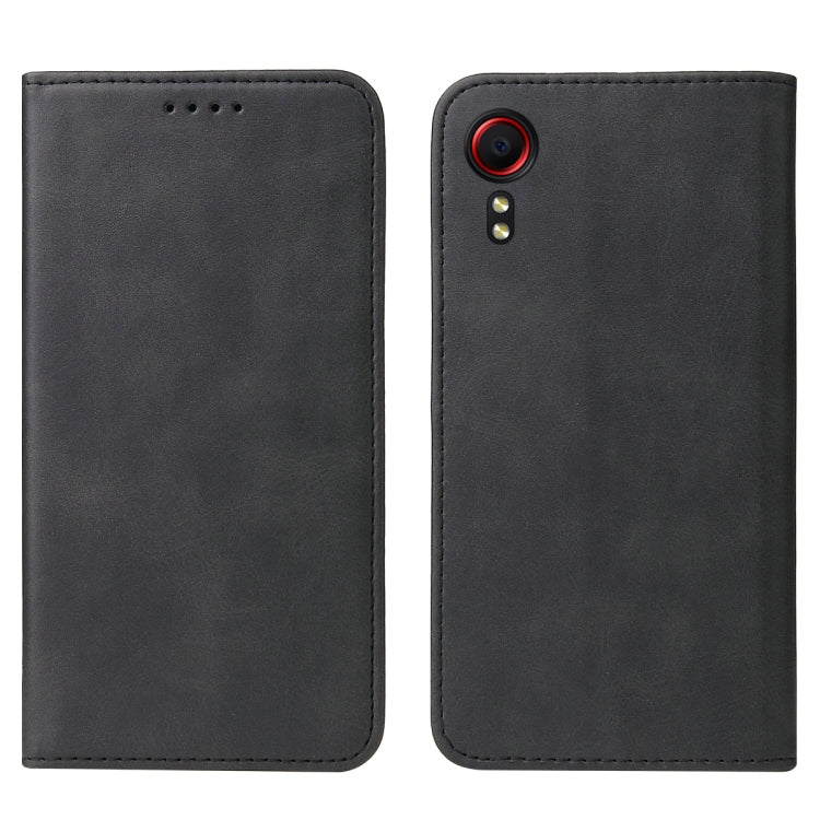 For Samsung Galaxy Xcover 5 Magnetic Closure Leather Phone Case