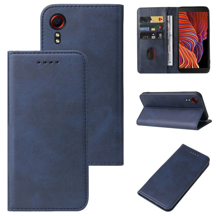 For Samsung Galaxy Xcover 5 Magnetic Closure Leather Phone Case