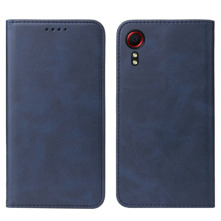 For Samsung Galaxy Xcover 5 Magnetic Closure Leather Phone Case