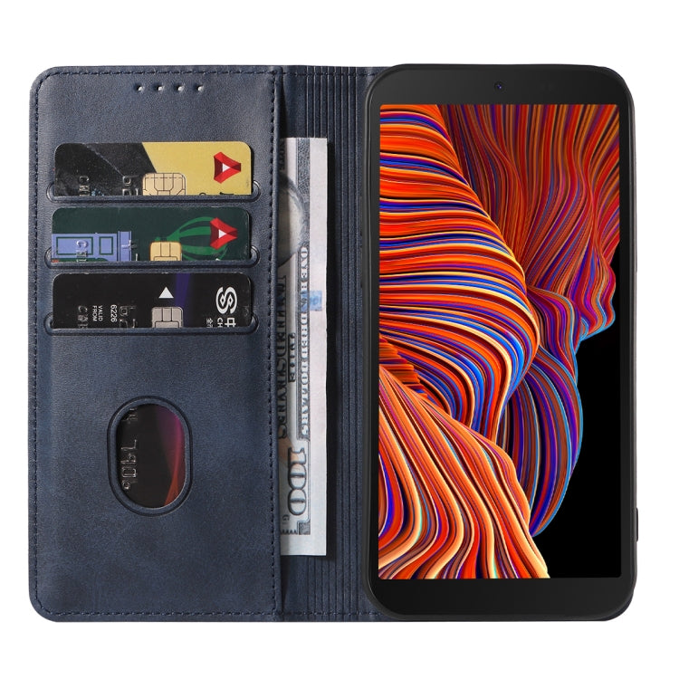 For Samsung Galaxy Xcover 5 Magnetic Closure Leather Phone Case