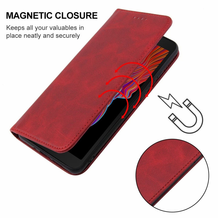 For Samsung Galaxy Xcover 5 Magnetic Closure Leather Phone Case