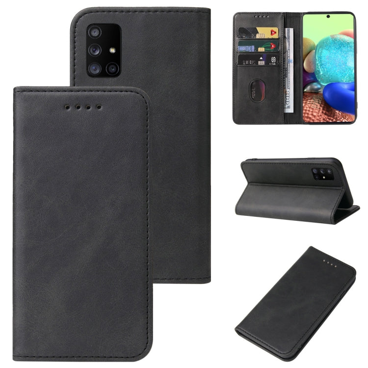 For Samsung Galaxy A71 5G Magnetic Closure Leather Phone Case
