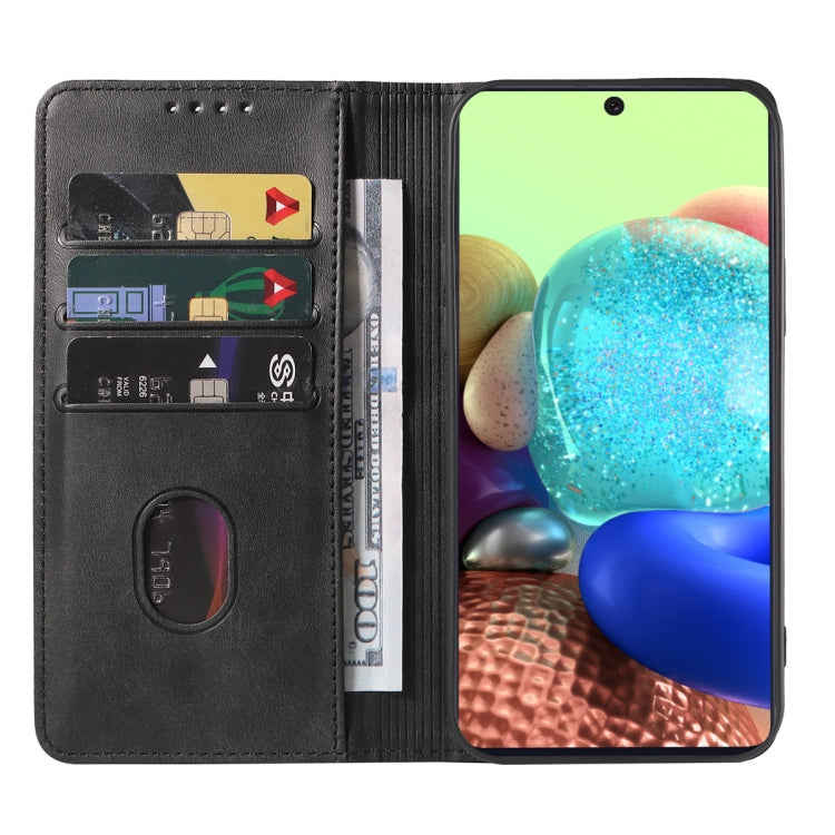 For Samsung Galaxy A71 5G Magnetic Closure Leather Phone Case