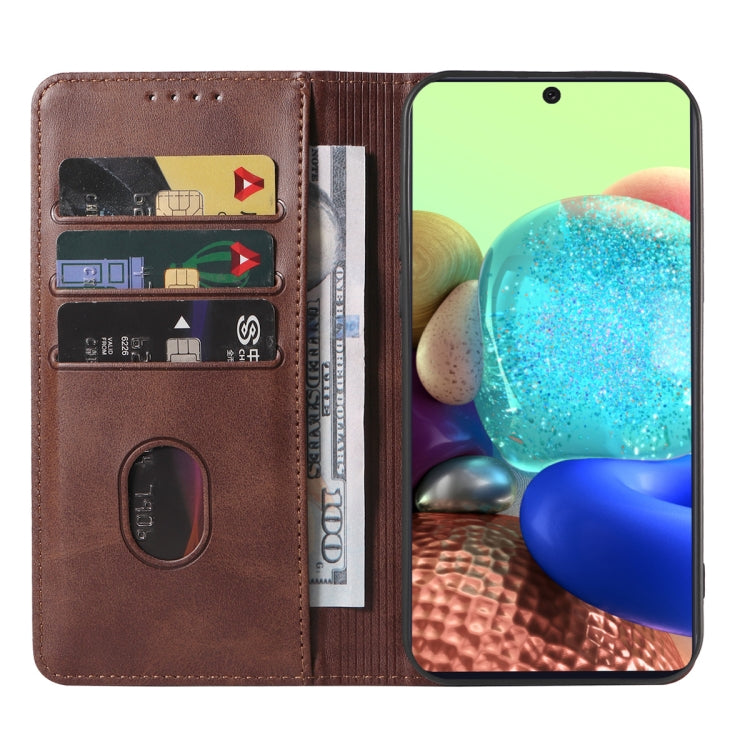 For Samsung Galaxy A71 5G Magnetic Closure Leather Phone Case