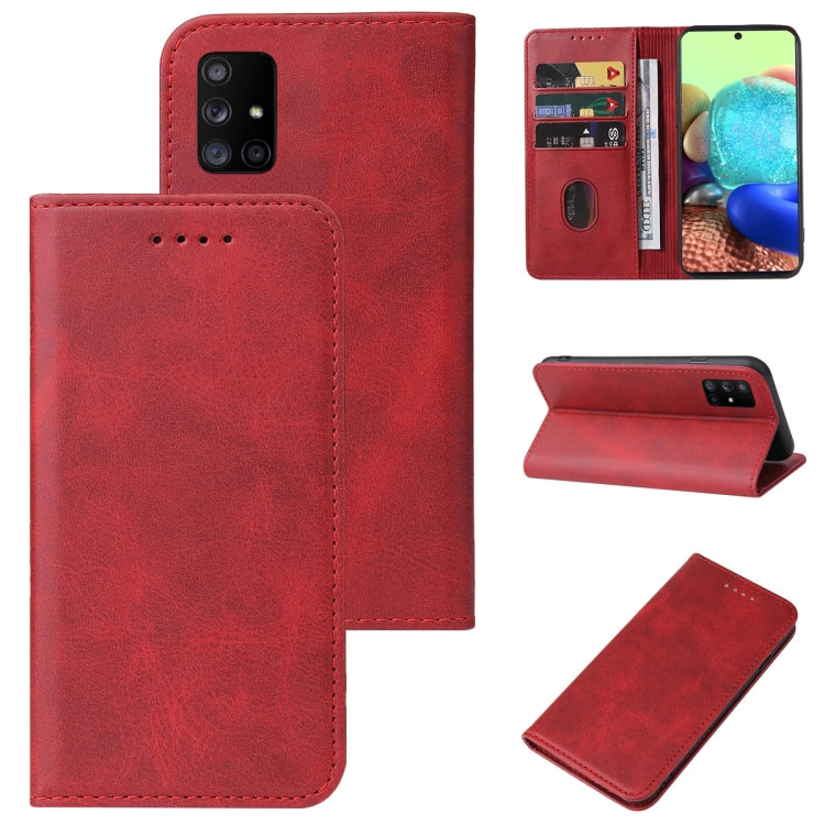 For Samsung Galaxy A71 5G Magnetic Closure Leather Phone Case