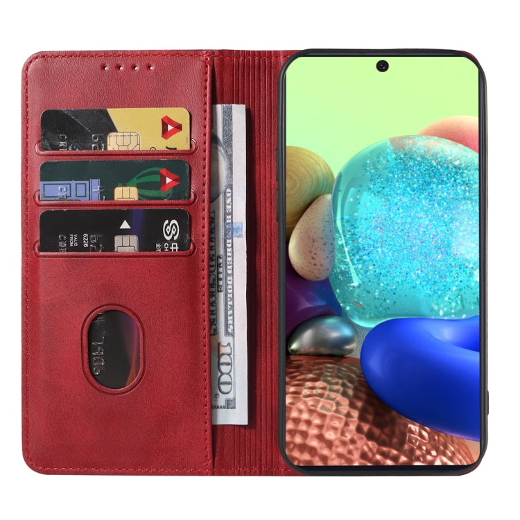 For Samsung Galaxy A71 5G Magnetic Closure Leather Phone Case
