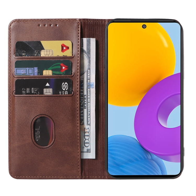 For Samsung Galaxy M52 5G Magnetic Closure Leather Phone Case