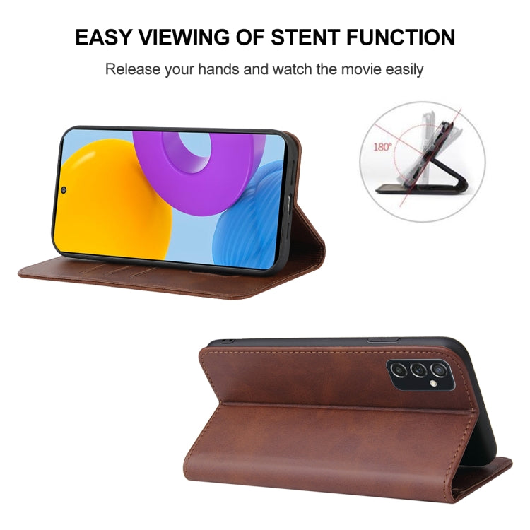 For Samsung Galaxy M52 5G Magnetic Closure Leather Phone Case