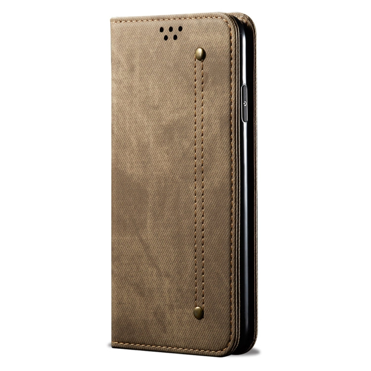 For vivo V25 Pro Denim Texture Casual Style Flip Leather Phone Case
