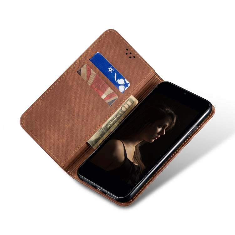 For vivo V25 Pro Denim Texture Casual Style Flip Leather Phone Case