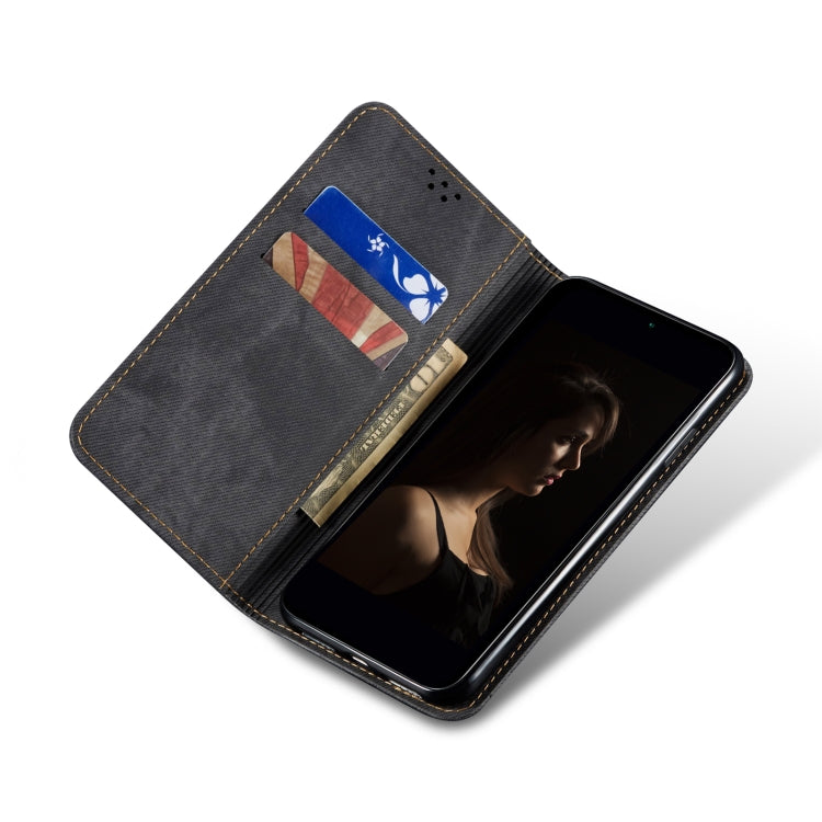 For vivo V25 Pro Denim Texture Casual Style Flip Leather Phone Case