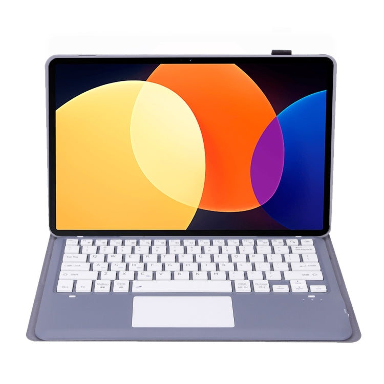 A0N4-A Detachable Sheep Pattern TPU Bluetooth Keyboard Tablet Leather Case with Touchpad For Xiaomi Pad 5 Pro 12.4