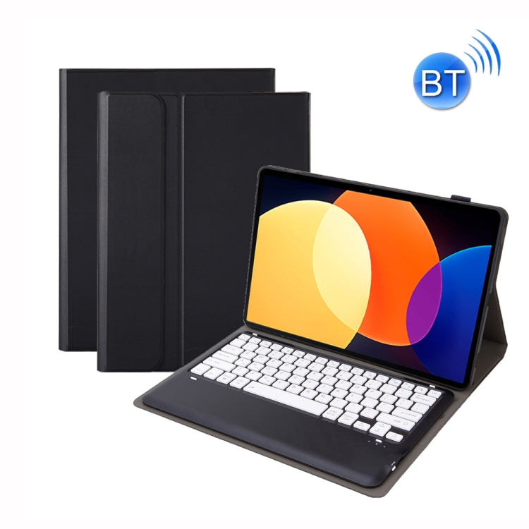 A0N4-A Detachable Sheep Pattern TPU Bluetooth Keyboard Tablet Leather Case with Touchpad For Xiaomi Pad 5 Pro 12.4