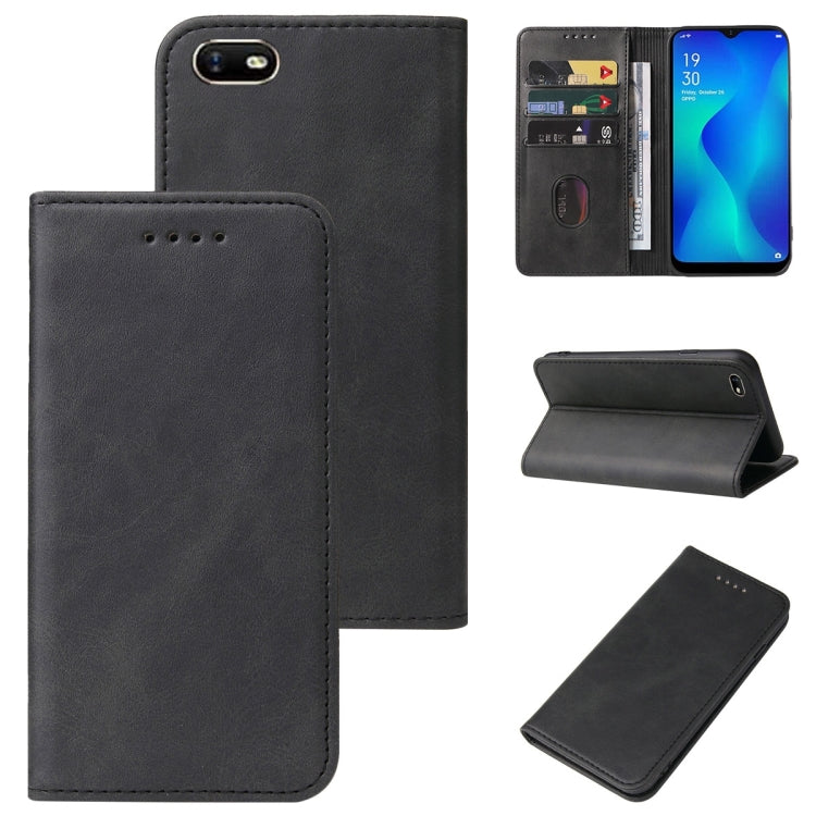 For OPPO A1k Magnetic Closure Leather Phone Case