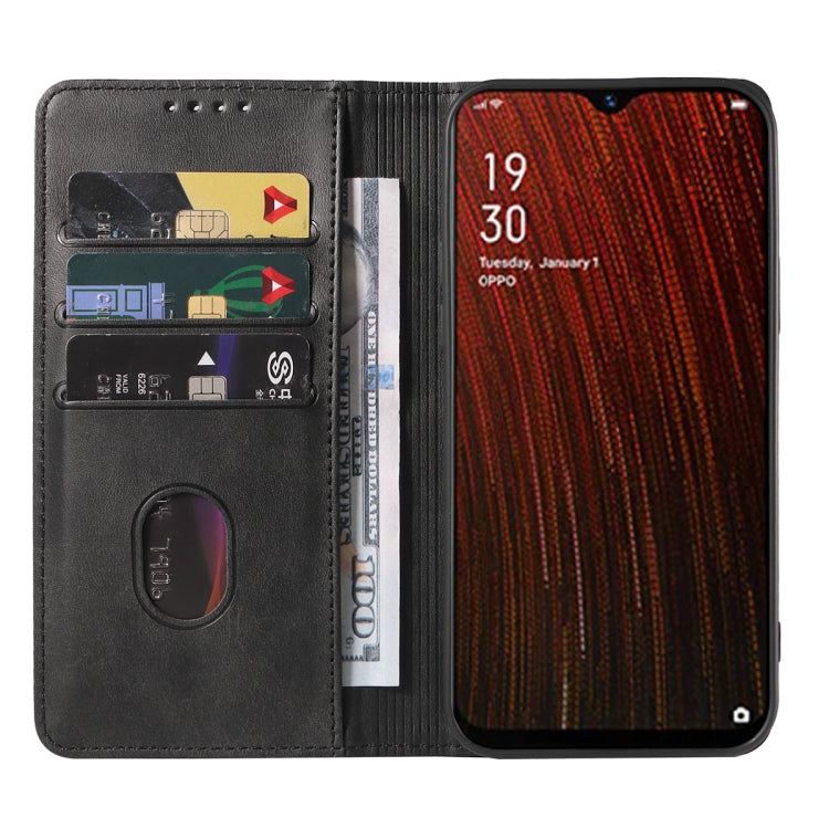 For OPPO A5s Magnetic Closure Leather Phone Case
