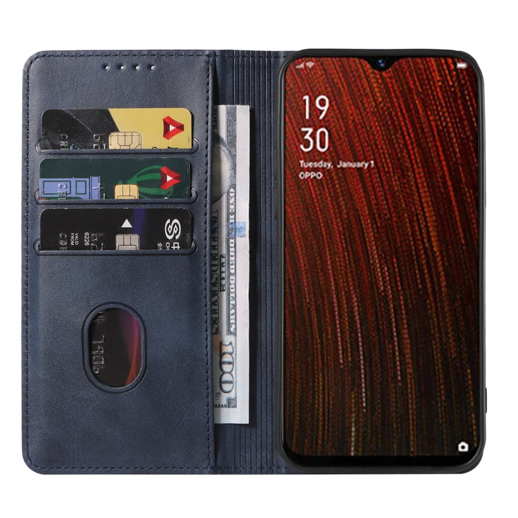 For OPPO A5s Magnetic Closure Leather Phone Case