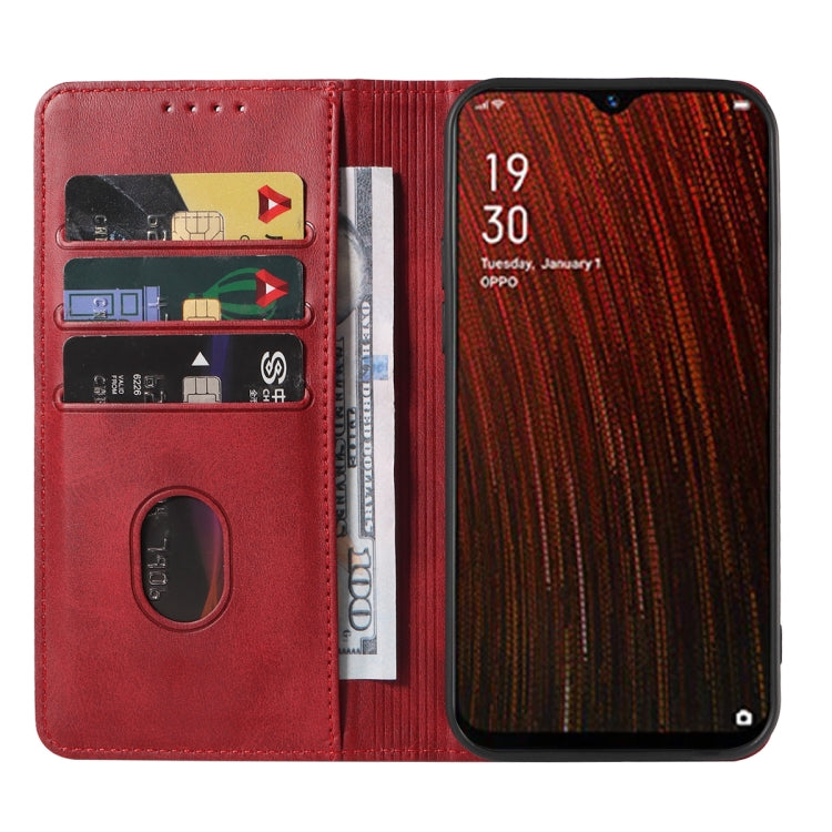 For OPPO A5s Magnetic Closure Leather Phone Case