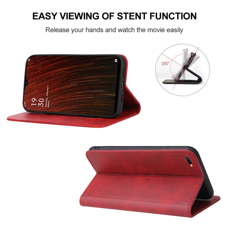 For OPPO A5s Magnetic Closure Leather Phone Case