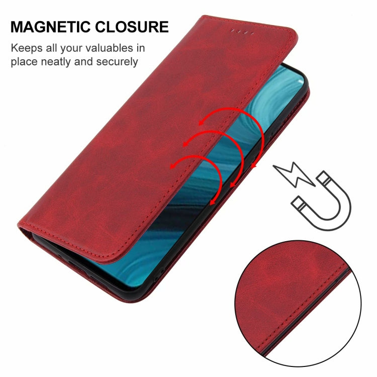 For OPPO A7n Magnetic Closure Leather Phone Case