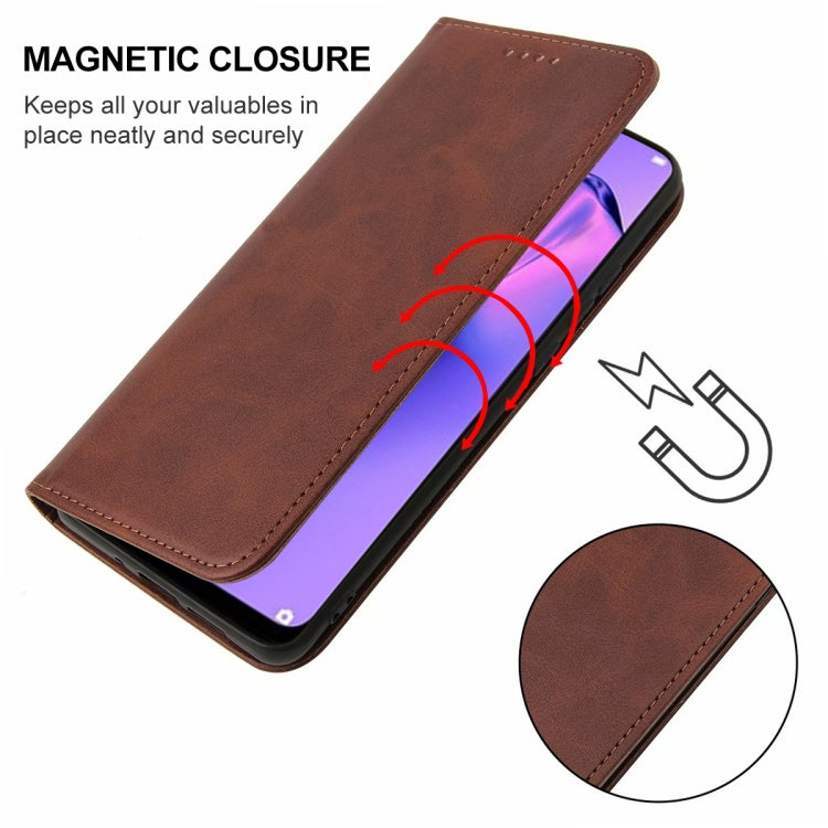 For OPPO A8 Magnetic Closure Leather Phone Case