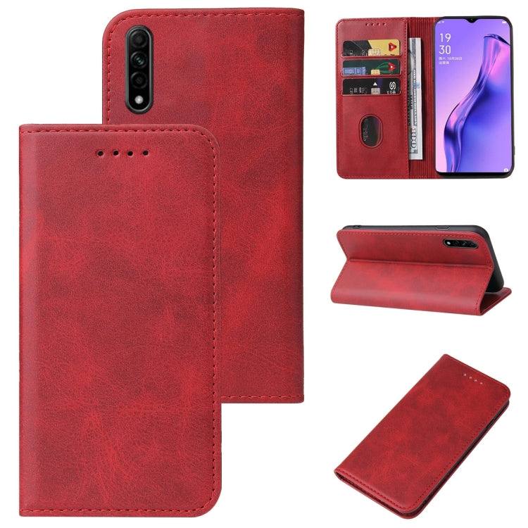 For OPPO A8 Magnetic Closure Leather Phone Case