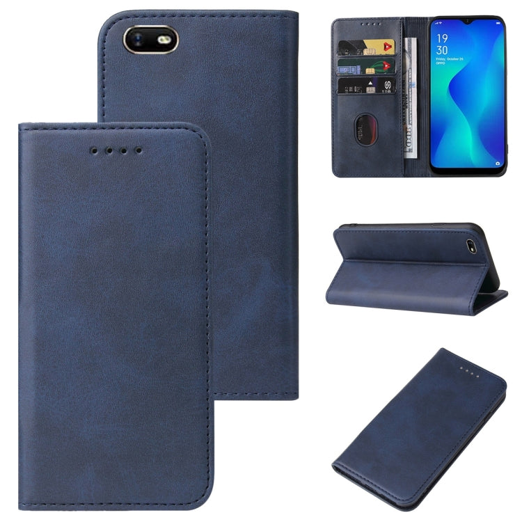 For OPPO A11k Magnetic Closure Leather Phone Case