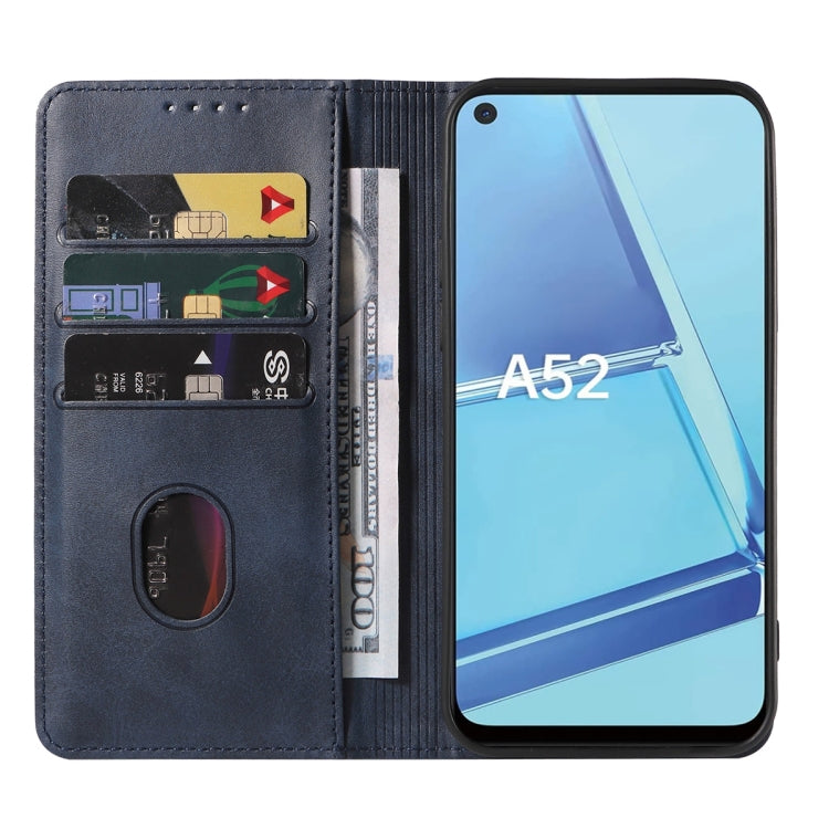 For OPPO A52 Magnetic Closure Leather Phone Case