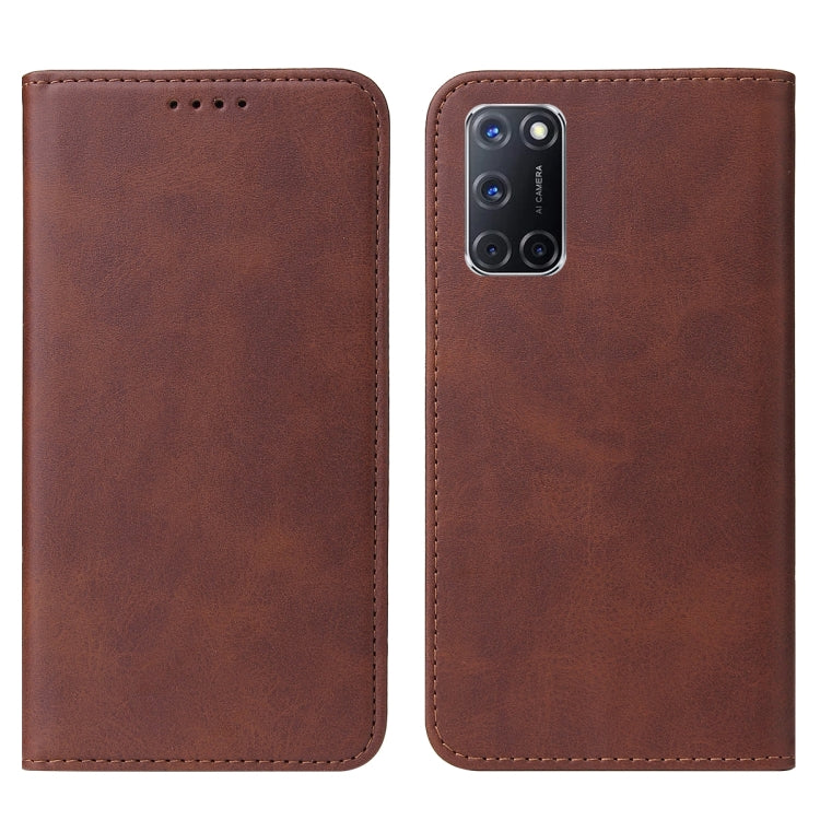 For OPPO A52 Magnetic Closure Leather Phone Case