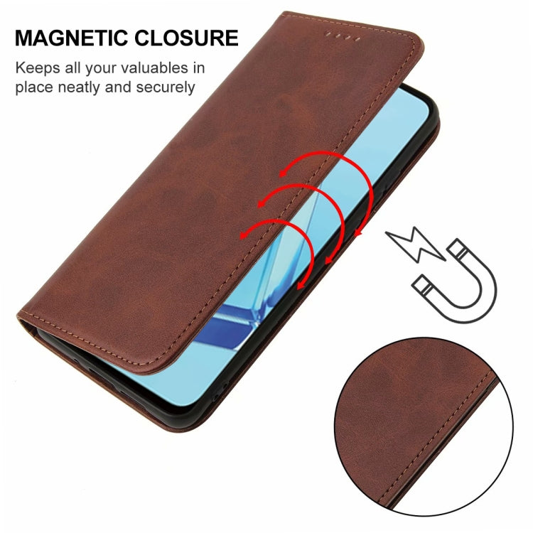 For OPPO A52 Magnetic Closure Leather Phone Case