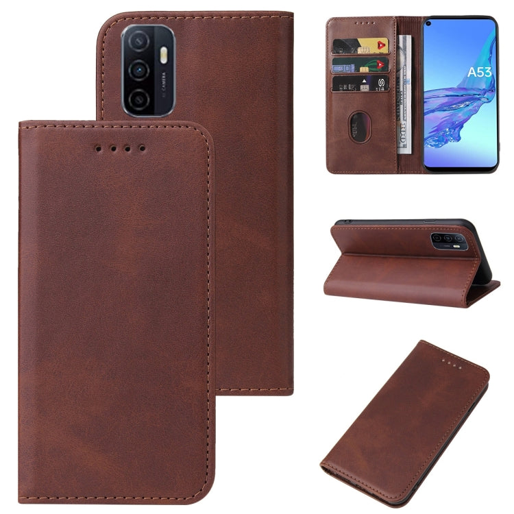 For OPPO A53 Magnetic Closure Leather Phone Case