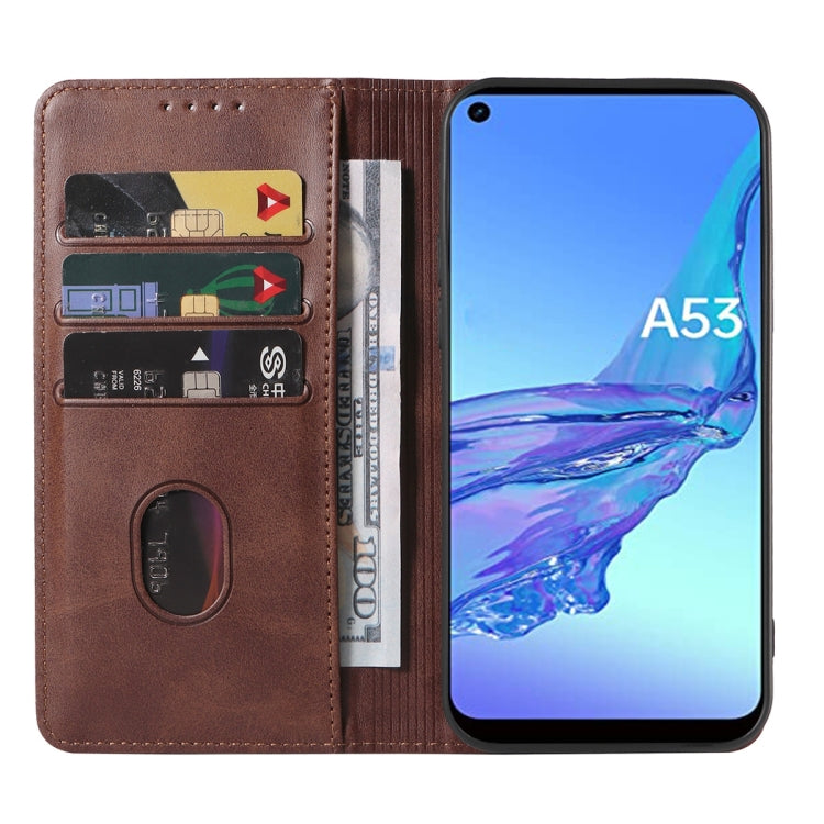 For OPPO A53 Magnetic Closure Leather Phone Case