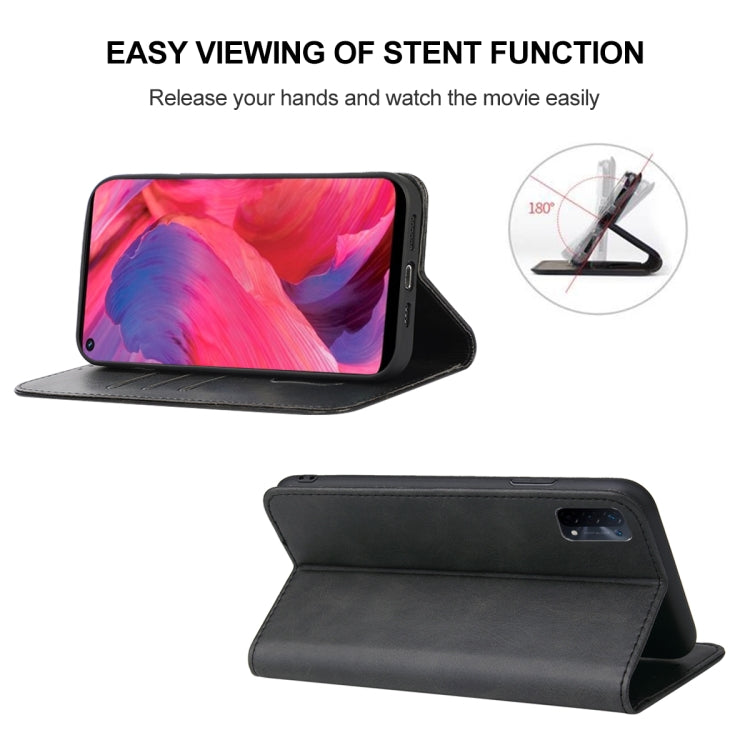 For OPPO A54 Magnetic Closure Leather Phone Case