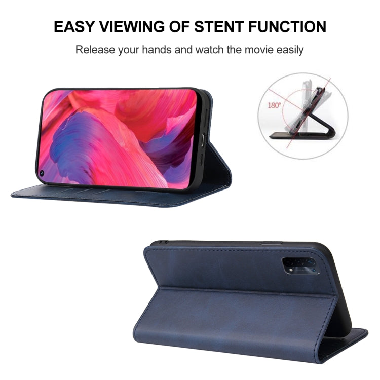 For OPPO A54 Magnetic Closure Leather Phone Case