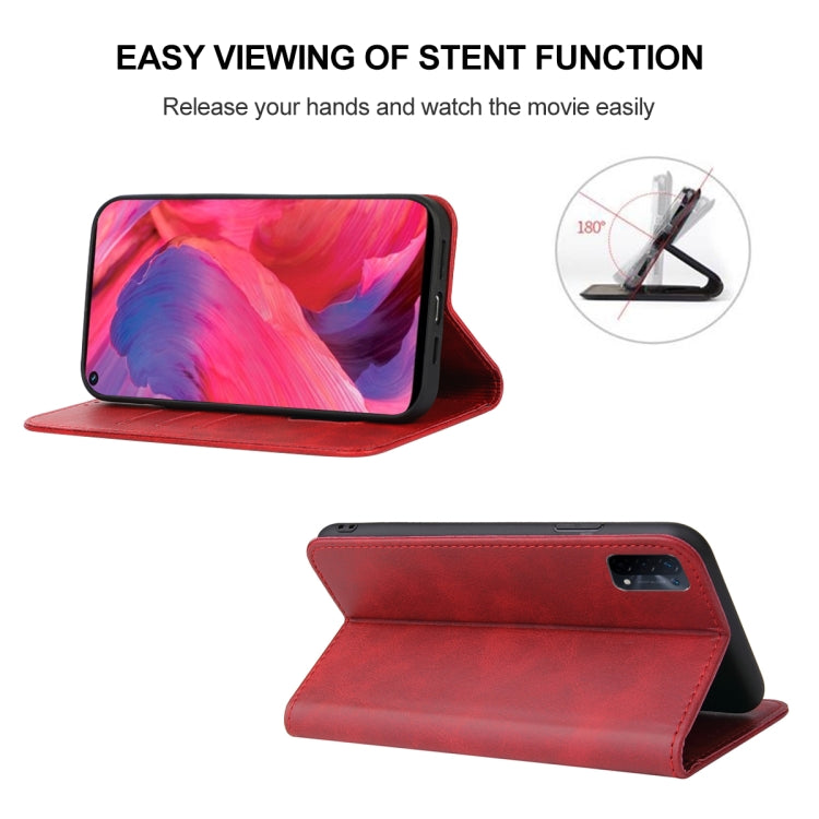 For OPPO A54 Magnetic Closure Leather Phone Case