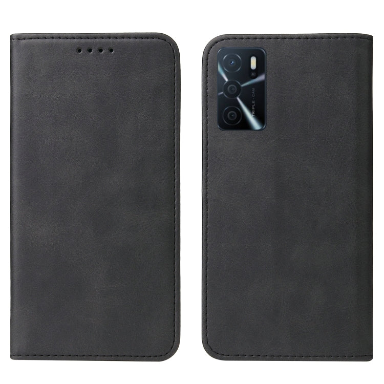 For OPPO A54s Magnetic Closure Leather Phone Case