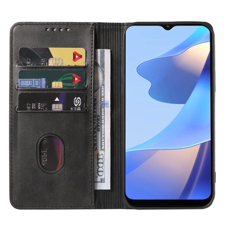 For OPPO A54s Magnetic Closure Leather Phone Case